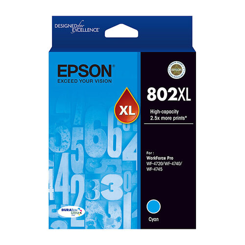 Epson 802 Cyan XL Ink Cartridge