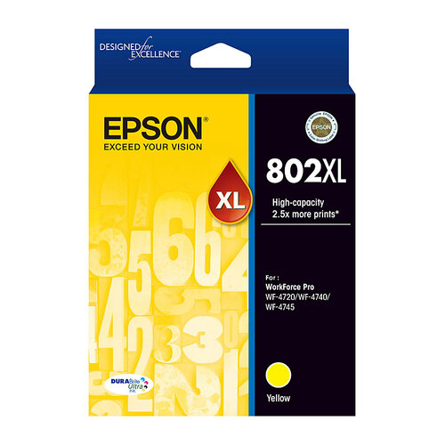 Epson 802 Yellow XL Ink Cartridge