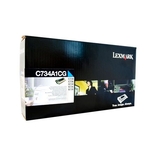 Lexmark C734 Cyan Toner Cartridge - 6000 pages