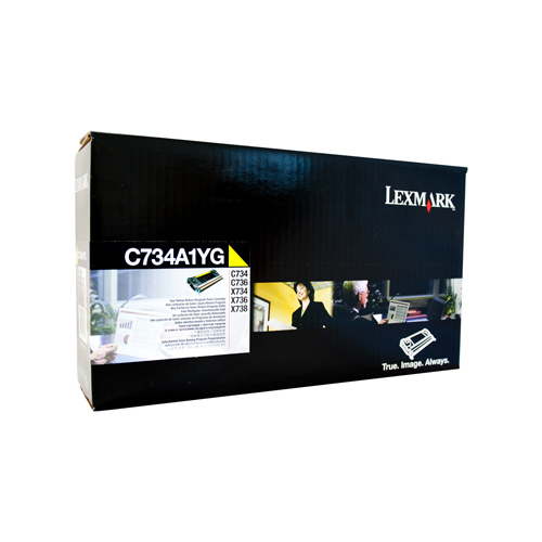 Lexmark C734 Yellow Toner Cartridge - 6000 pages