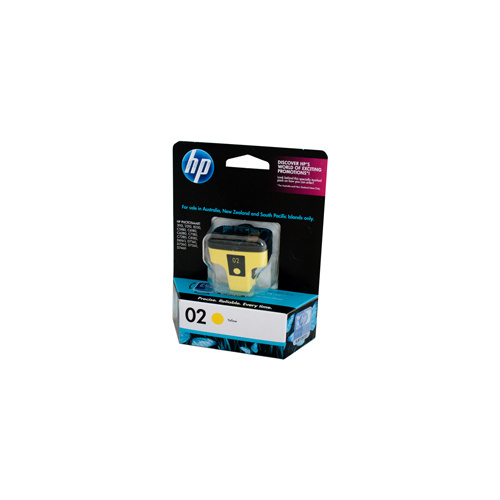 HP #02 Yellow Ink Cartridge - 6ml - 350 pages