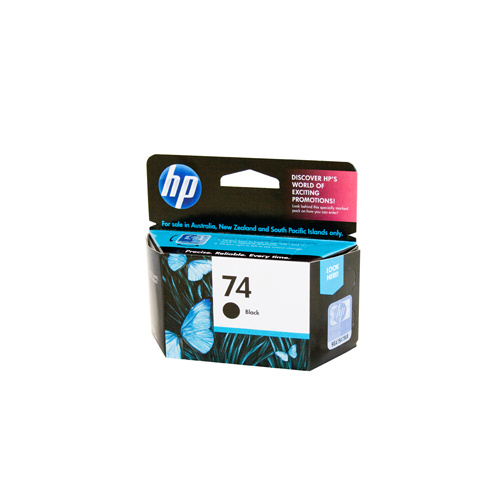 HP #74 Black Ink Cartridge - 220 pages