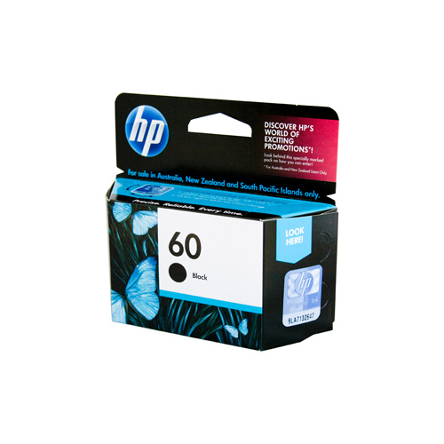 HP #60 Black ink Cartridge - 200 pages