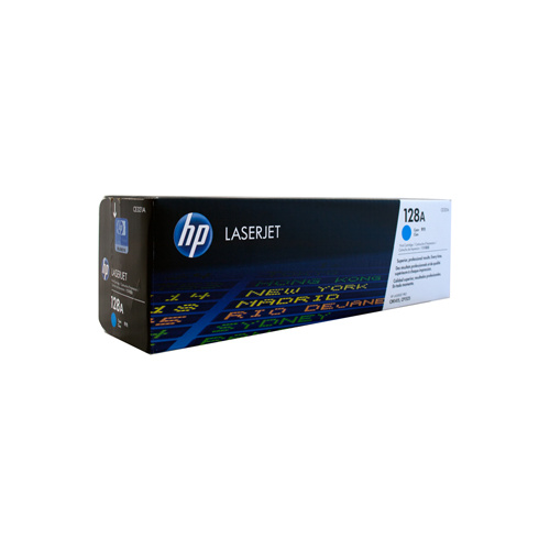 HP #128A Cyan Toner Cartridge - 1300 pages 