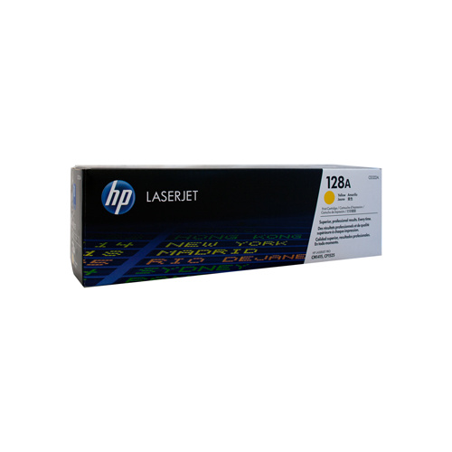 HP #128A Yellow Toner Cartridge - 1300 pages 