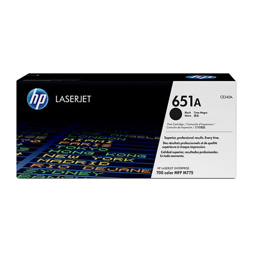HP #651A Black Toner Cartridge - 13500 pages