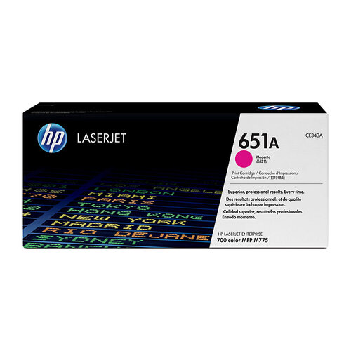 HP #651A Magenta Toner Cartridge - 16000 pages
