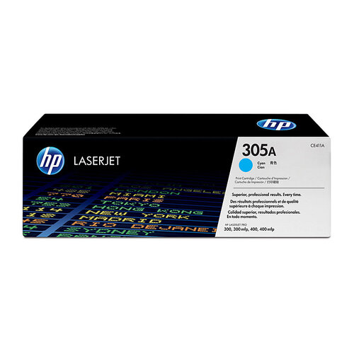 HP #305A Cyan Toner Cartridge - 2600 pages 