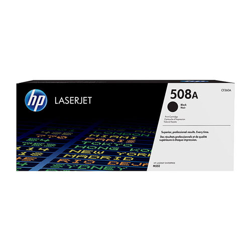 HP #508A Black Toner Cartridge - 6000 pages