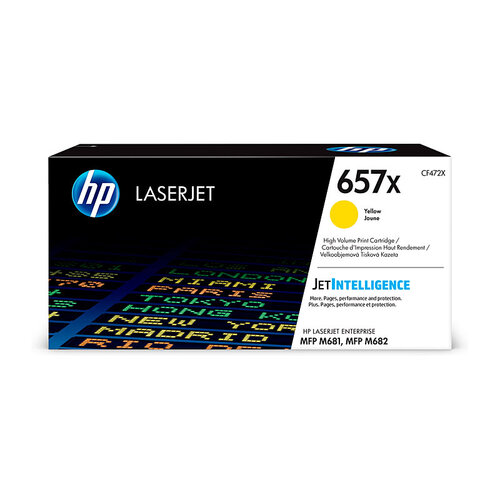 HP #657X Yellow Toner Cartridge - 23000 pages