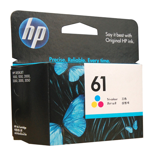 HP #61 Colour ink Cartridge - 165 pages