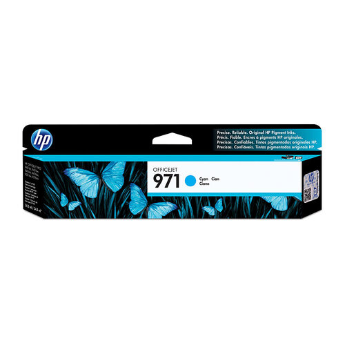 HP #971 Cyan Ink Cartridge - 2500 pages