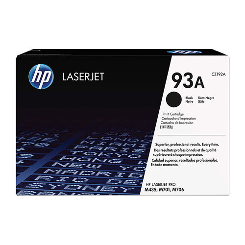 HP #93A Black Toner Cartridge - 12000 pages