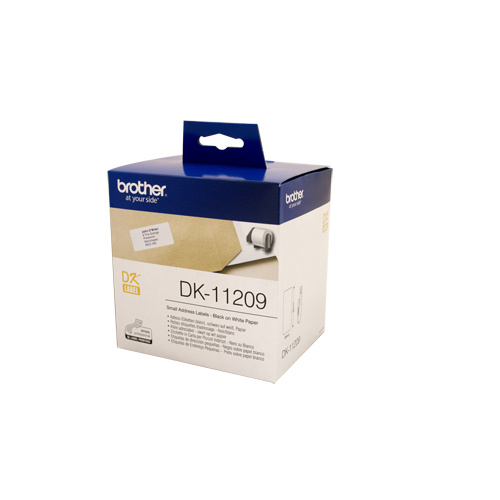 Brother DK11209 White Label - 29mm x 62mm - 800 per roll