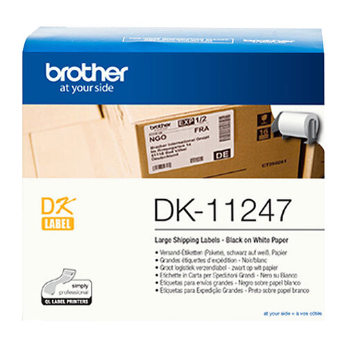 Brother DK11247 White Label - 103mm X 164mm - 200 per roll