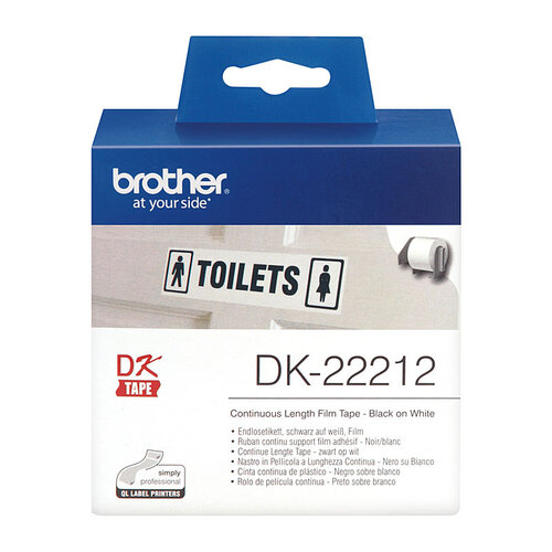 Brother DK22212 White Roll - 62mm X 15.24m Film Roll