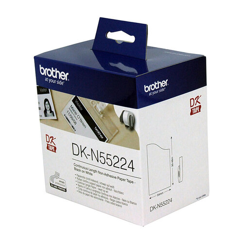 Brother DKN55224 White Roll - 