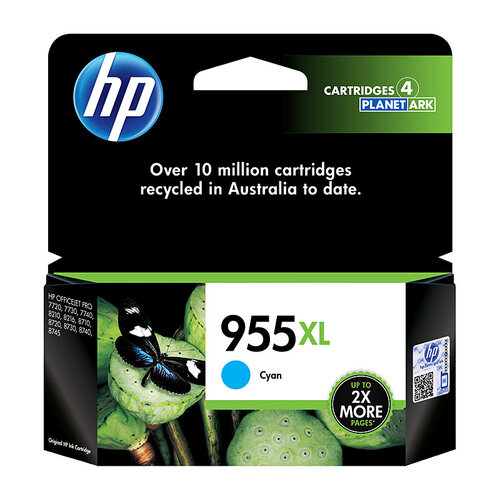 HP #955XL Cyan Ink Cartridge - 1600 pages