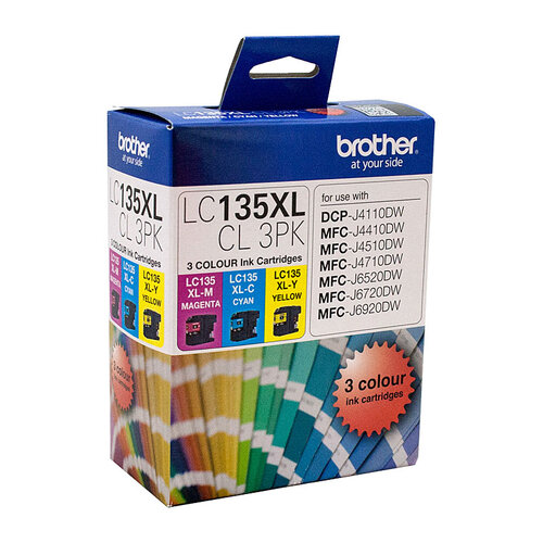 Brother LC-135XL CMY Colour Pack - up to 1200 pages per colour