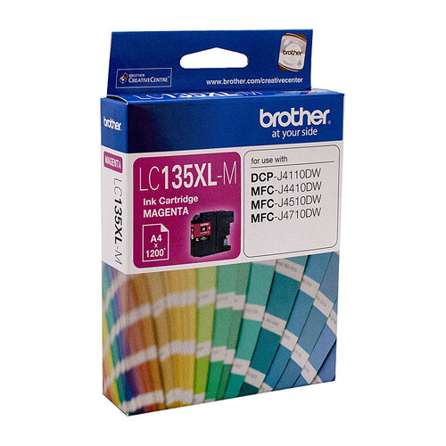 Brother LC-135XL Magenta Ink Cartridge - up to 1200 pages