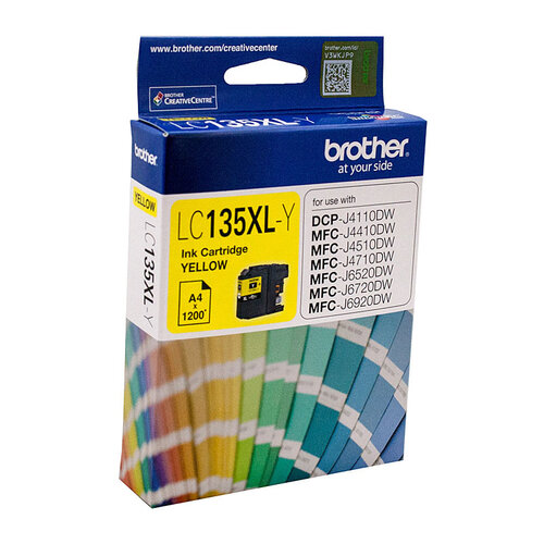 Brother LC-135XL Yellow Ink Cartridge - up to 1200 pages