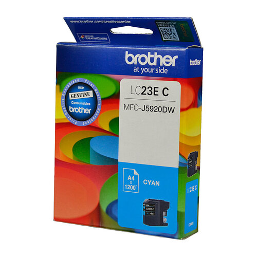 Brother LC-23E Cyan Ink Cartridge - 1200 pages