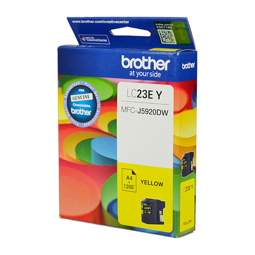 Brother LC-23E Yellow Ink Cartridge - 1200 pages