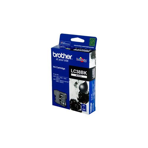 Brother LC-38BK Black Ink Cartridge - 300 pages