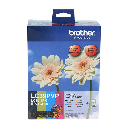 Brother LC39 Photo Value Pack - refer to singles