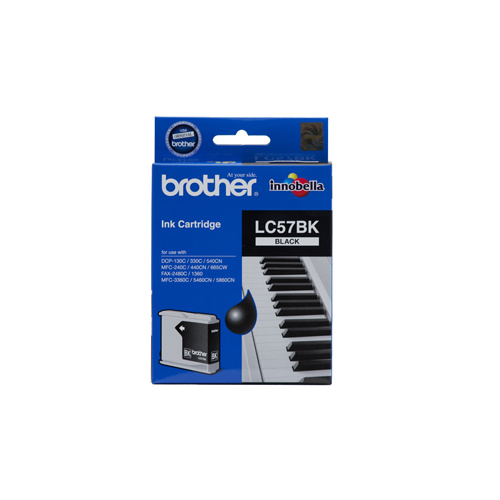 Brother LC-57BK Black Ink Cartridge - up to 500 pages