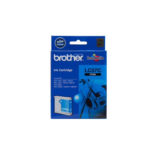 Brother LC-57C Cyan Ink Cartridge - up to 400 pages