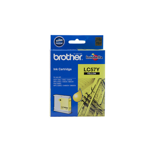 Brother LC-57Y Yellow Ink Cartridge - up to 400 pages