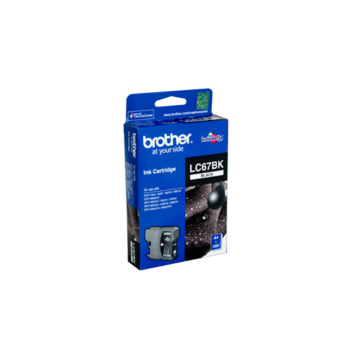 Brother LC-67BK Black Ink Cartridge - 450 pages