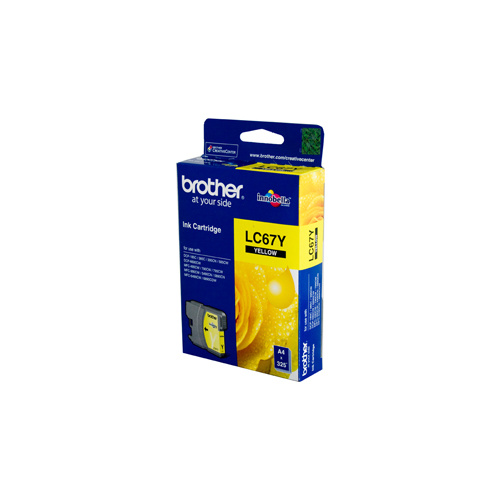 Brother LC-67Y Yellow Ink Cartridge - 325 pages