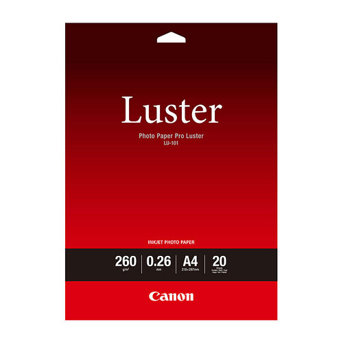 Canon Luster Photo Paper A4 20 sheets - 260gsm 