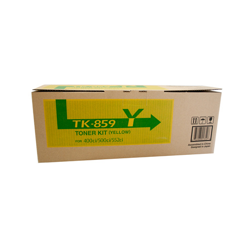 Kyocera TK859 Yellow Toner Cartridge - 18000 pages