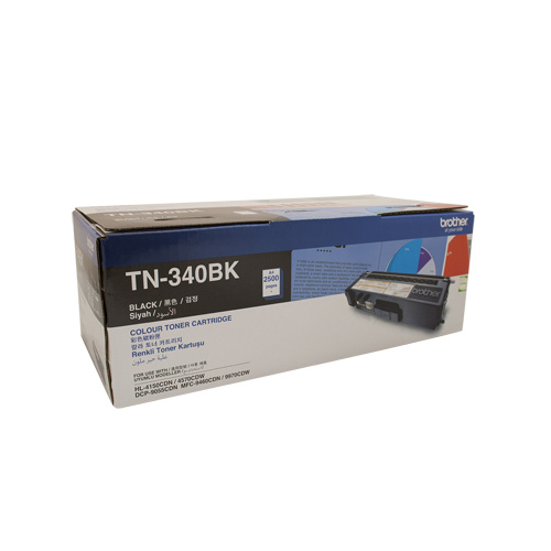 Brother TN-340 Black Toner Cartridge - 2500 pgs