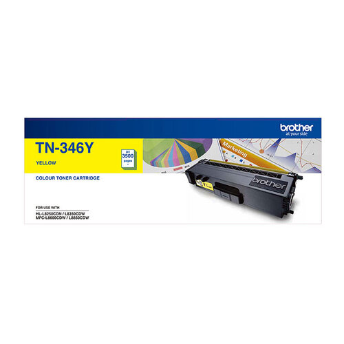 Brother TN-346 Yellow Toner Cartridge - 3500 pages